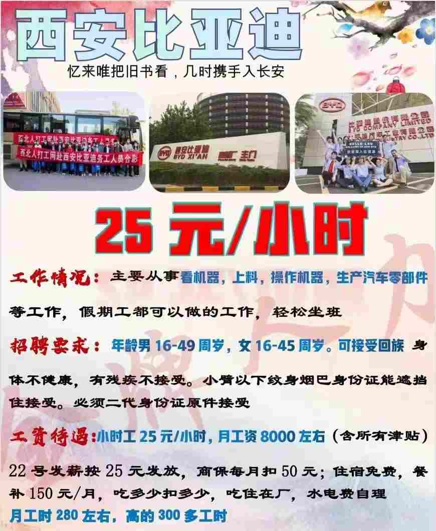 西安比亞迪最新招聘信息及溫暖招聘故事概述