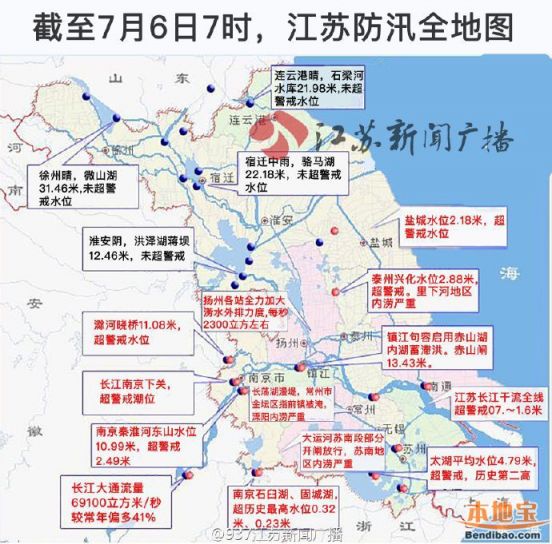 江蘇汛情更新,水邊的溫情故事