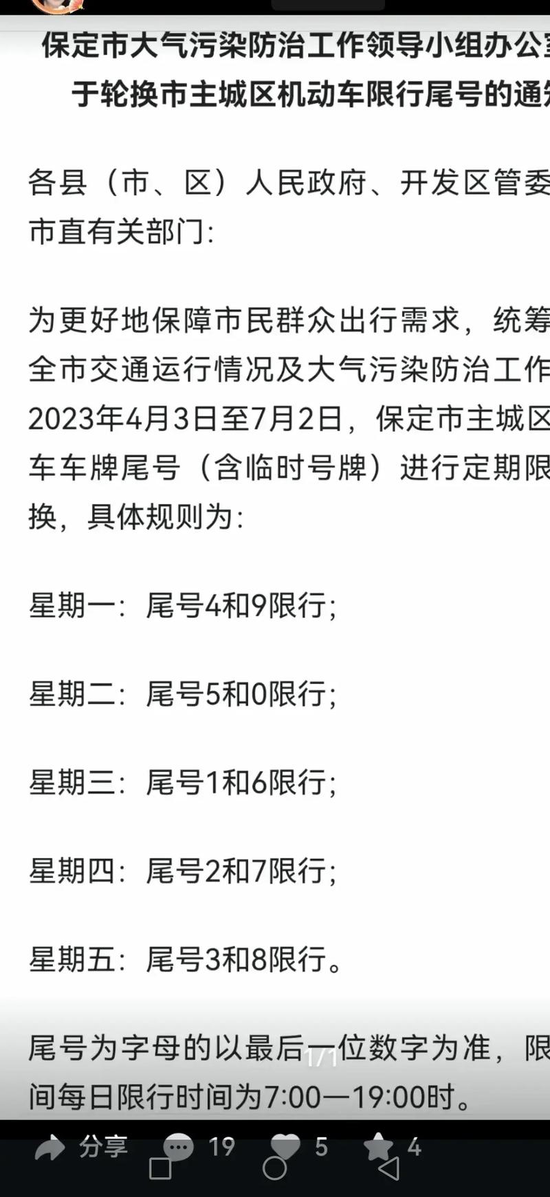 保定市最新限號查詢及其個人見解